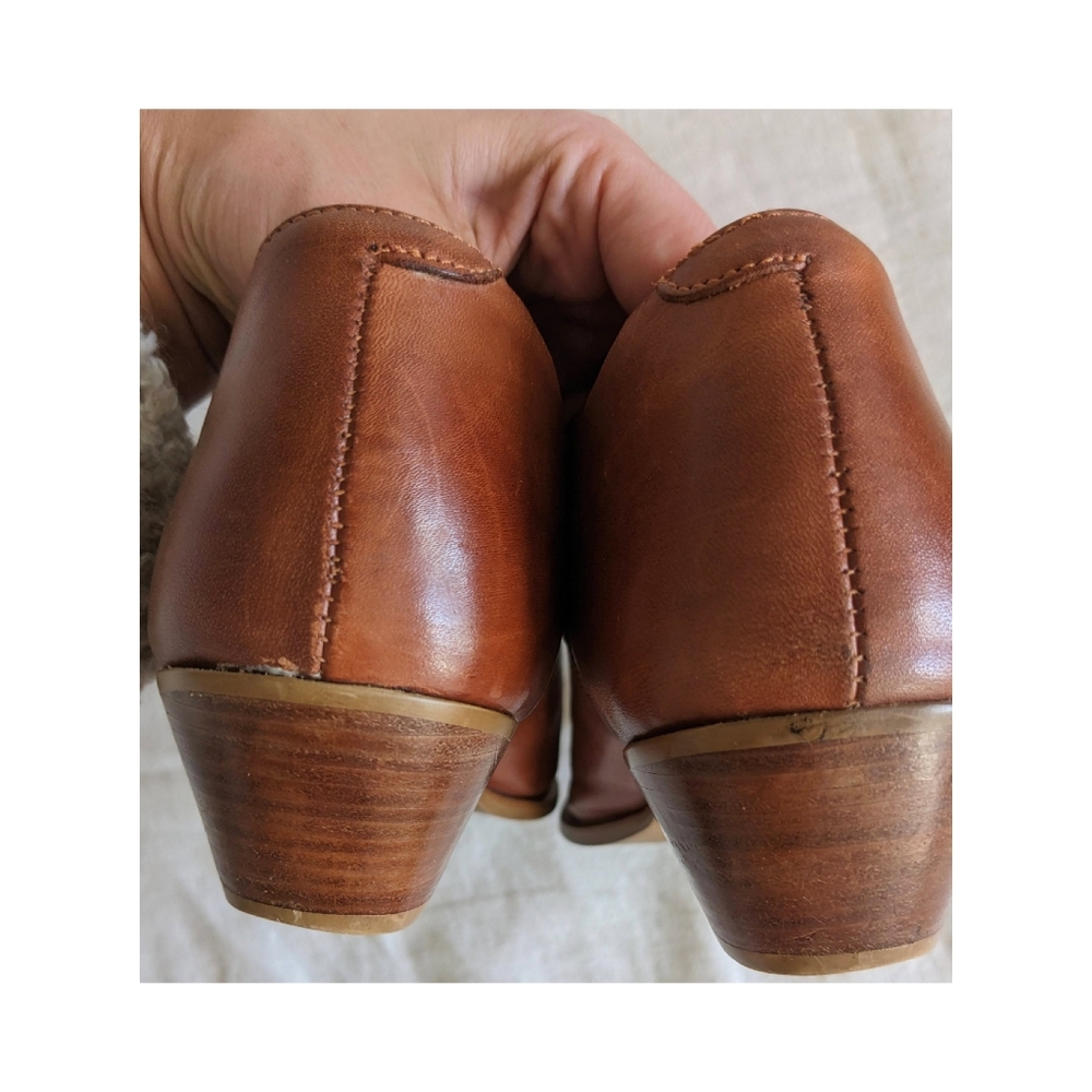 Durango Western Brown Leather Ankle Bootie - Picture 6 of 8
